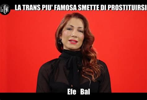 efe bal nuda|Efe Bal, la trans più pagata dItalia, viaggia tutta nuda sul volo ...